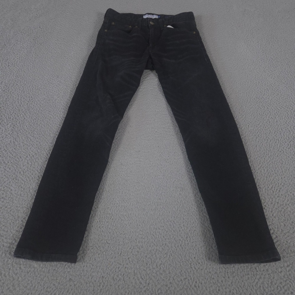 Peter Manning Jeans Mens 28x28 Black Johnny Slim Fit Stretch Denim Pants Preppy